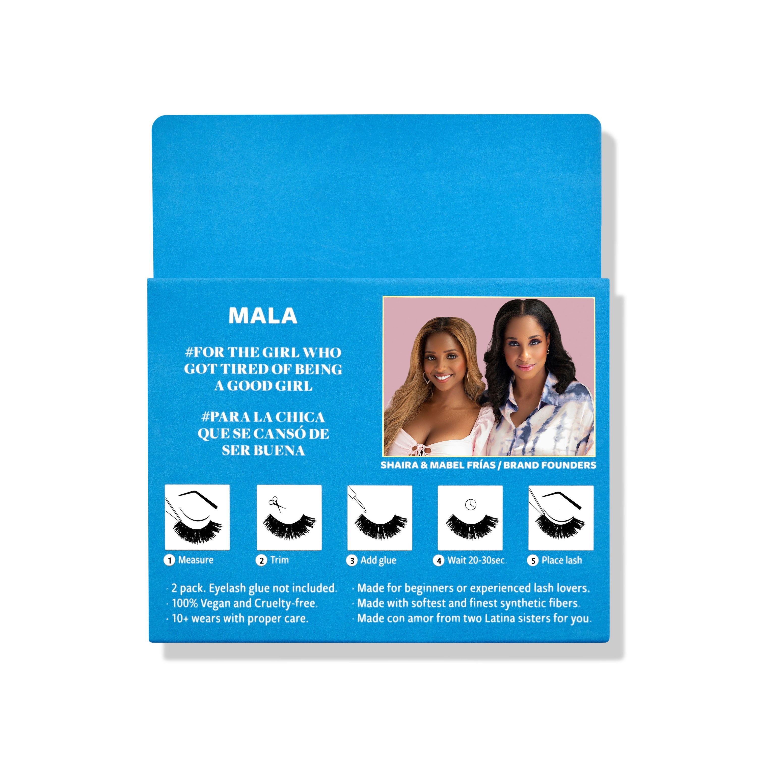 Mala, 100% Faux Mink Lashes, 2 Pairs