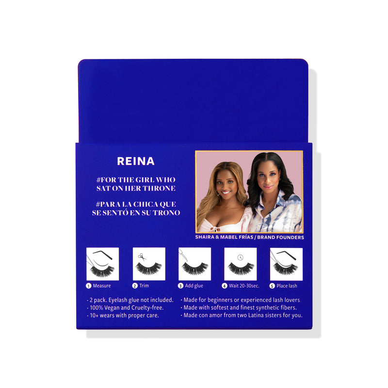 Reina, 100% Faux Mink Lashes, 2 Pairs
