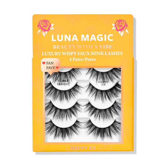 HAPPY EX FAUX MINK LASHES, 4 PACK