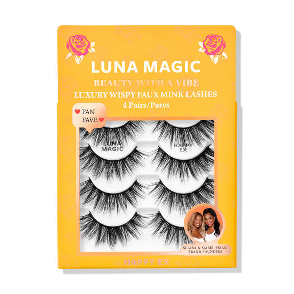 HAPPY EX FAUX MINK LASHES, 4 PACK