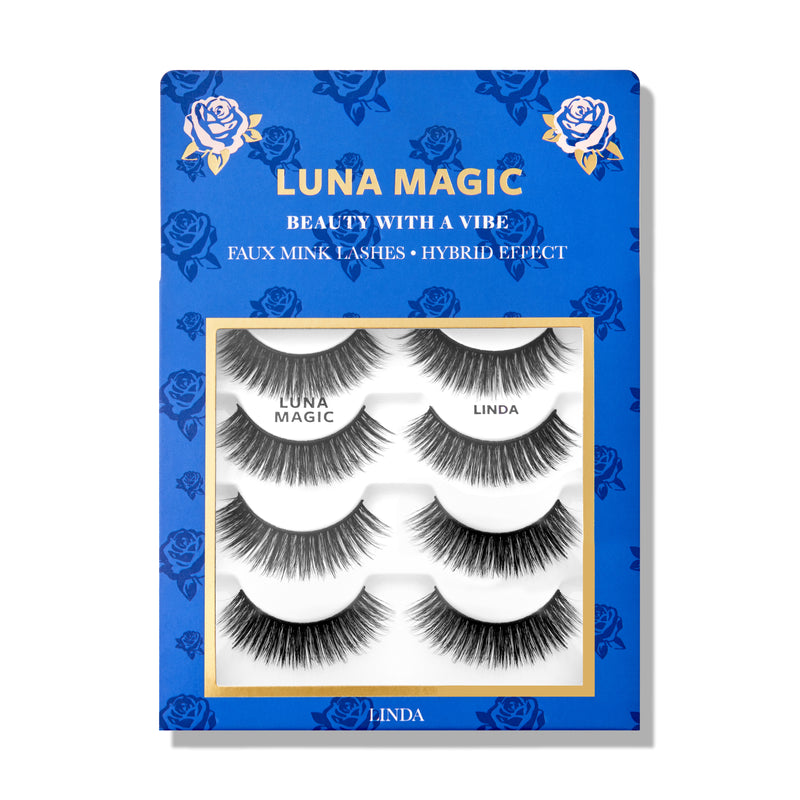 Linda Faux Mink Lashes, 4 Pack