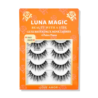 Love Amor Faux Mink Lashes, 4 Pack