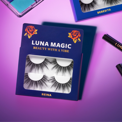 Reina, 100% Faux Mink Lashes, 2 Pairs